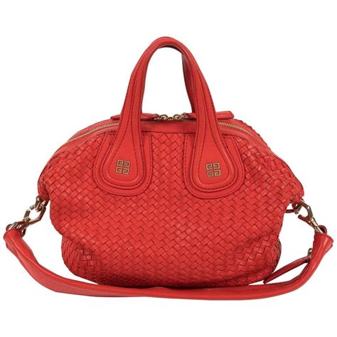 Nightingale leather handbag Givenchy Red in Leather 